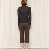 Richard Tyler Collection Striped Turtleneck