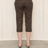 Patrizia Pepe Olive Wool Capri