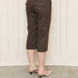 Patrizia Pepe Olive Wool Capri
