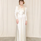 1930s Ivory Wedding Dress