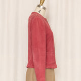 Anne Klein Raspberry Suede Jacket