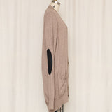 Margiela Brown Cardigan With Elbow Patches