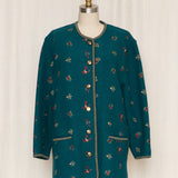 Geiger Wool Embroidered Cardigan