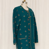 Geiger Wool Embroidered Cardigan