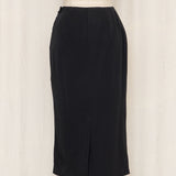 Dries Van Noten Black Wool Pencil Skirt