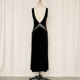 Robby Bee Velvet Low Back Dress