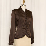 SportMax Brown Silk Jacket