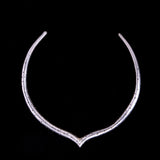 Sterling Silver Modernist Choker Necklace