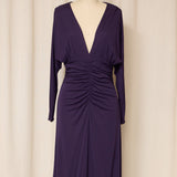MaxMara Purple Ruched Dress