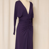 MaxMara Purple Ruched Dress