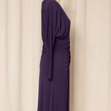 MaxMara Purple Ruched Dress