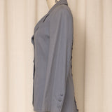 JPG Grey Corseted Jacket and Skirt Suit