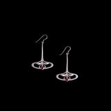 Sterling Silver Nouveau Style Drop Earrings