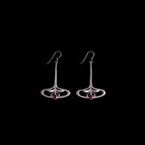 Sterling Silver Nouveau Style Drop Earrings