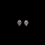 Sterling Silver Modernist Earrings with Amethyst and Turquoise