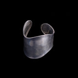 Sterling Silver Wide Bone Cuff Bracelet , Mexico