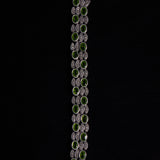 Sterling Silver Peridot Green Stones Bracelet