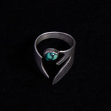 Sterling Silver Open Turquoise Statement Ring