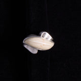 Sterling Silver Ring with Ivory Detail