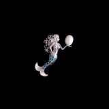 Sterling Silver Mermaid Brooch