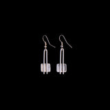 Sterling Silver Earrings with Oval Citrine Stones