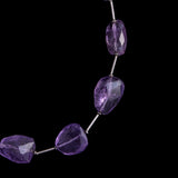 Sterling Silver and Amethyst Beads Necklace