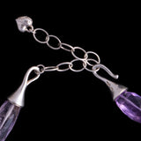 Sterling Silver and Amethyst Beads Necklace