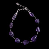 Sterling Silver and Amethyst Beads Necklace