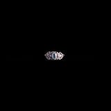 Sterling Silver Ring with Blue Topaz
