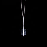 LORU Sterling Silver Labradorite Pendant Necklace
