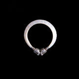 Mother of Pearl and Silver Plated Cuff