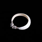 Mother of Pearl and Silver Plated Cuff
