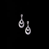 Sterling Silver Double Oval Stud Earrings