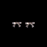 Sterling Silver Bow Stud Earrings