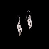 Sterling Silver Leaf Dangle Earrings