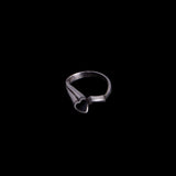 Sterling Silver Twin Heart Ring