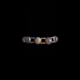 Sterling Silver and Grey Agate Link Bracelet