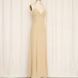 Armani Collezione Tan Silk Gown