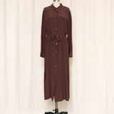 Vintage DVF Brown Silk Duster