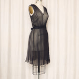 Nina Ricci Silk Black Sheer Dress