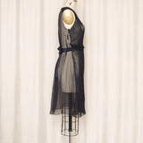 Nina Ricci Silk Black Sheer Dress