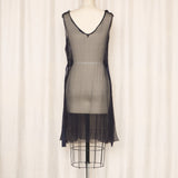 Nina Ricci Silk Black Sheer Dress