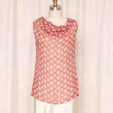 Ruh Floral Print Silk Top