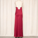Ralph Lauren Vintage Burgundy Silk Slip Dress