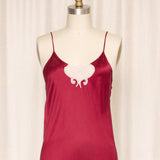 Ralph Lauren Vintage Burgundy Silk Slip Dress