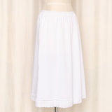 Vintage Cotton White Slip Skirt