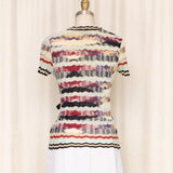 Missoni Colorblock Wrap Top
