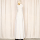 Tadashi Shoji Ivory White Strapless Silk Gown