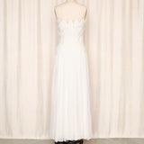 Tadashi Shoji Ivory White Strapless Silk Gown
