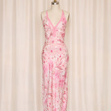 August Silk Pink Floral Lace Trim Slip
